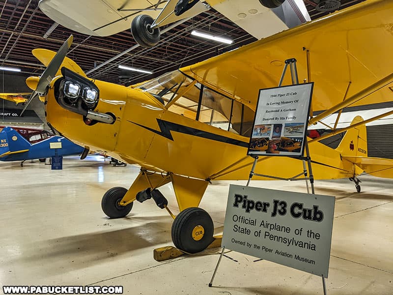 Pennsylvania designated the Piper J-3 Cub as the official aircraft of Pennsylvania in 2014.