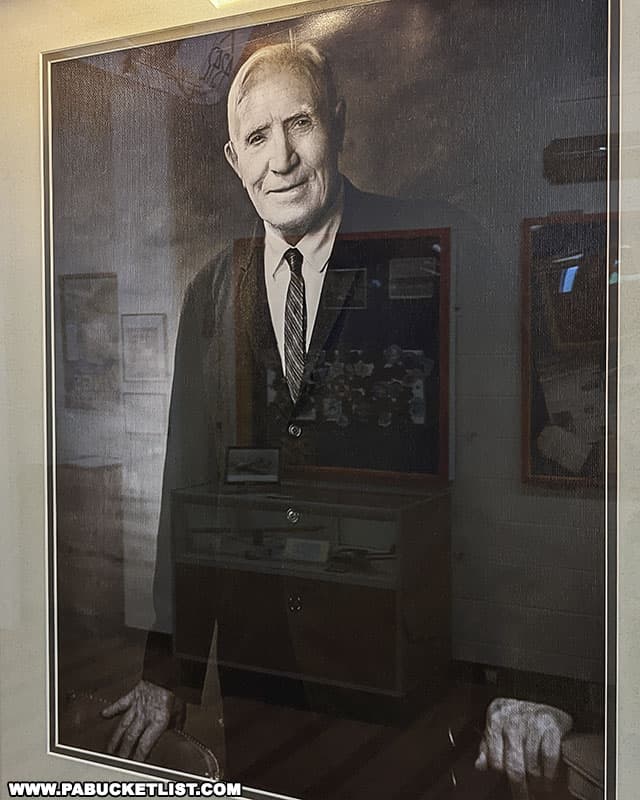 A portrait of Harvard graduate and Piper Aircraft Corporation founder William T. Piper.