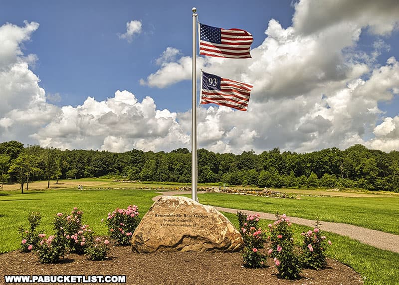 The Remember Me Rose Garden is a living tribute to the memory of the heroic passengers and crew on Flight 93.