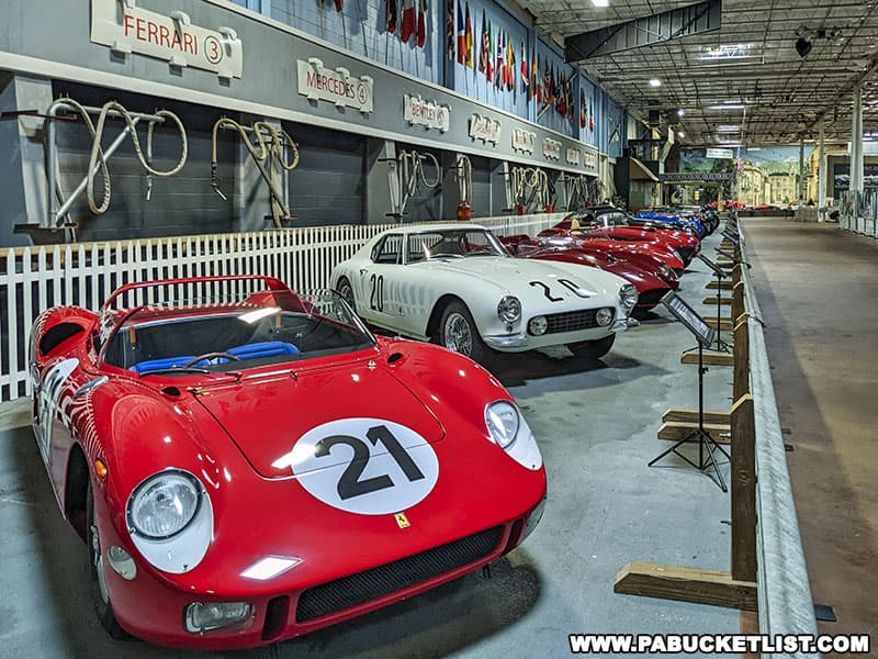 The Le Mans exhibit at the Simeone Automotive Museum traces the evolution of race cars.