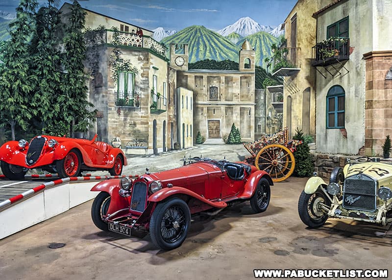 Cars that raced in the Mille Miglia (“Thousand Miles”), one of the most popular races in Italy.