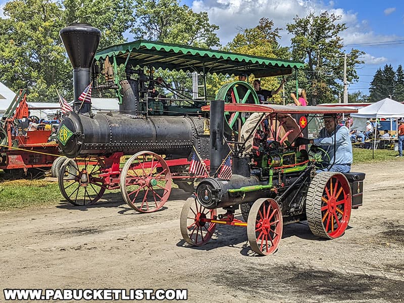 Steam tractors at the Farmers and Threshermans Jubilee in Somerset County, PA in September.