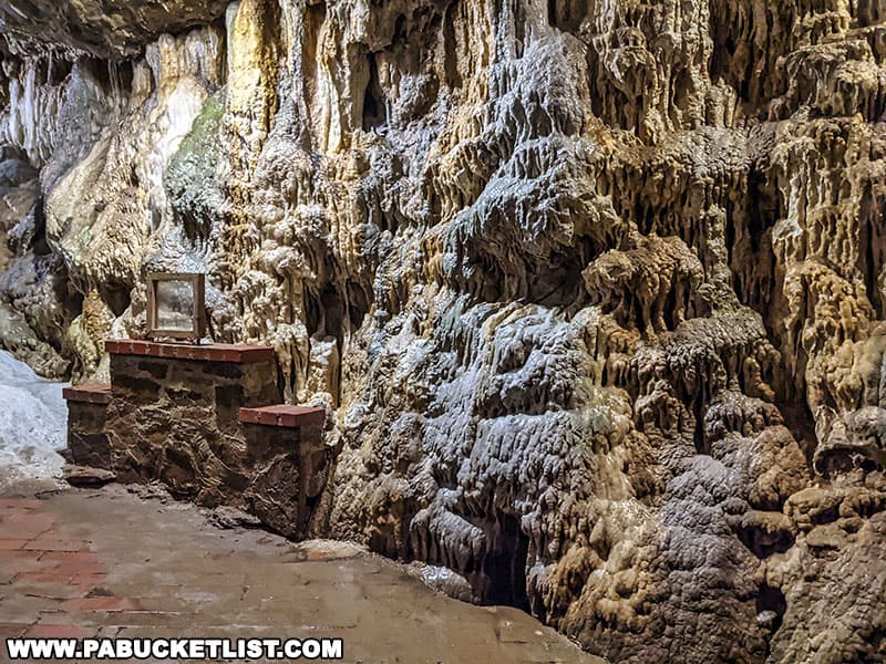 The Crystal Chapel at Lost River Caverns was the site of over 100 wedding ceremonies between 1949 and 2009.