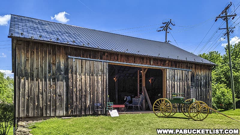The bank barn at the Boalsburg Heritage Museum was built in 2008 on the site of a previous barn destroyed by fire.