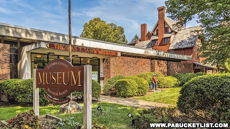 The Taber Museum is located in the heart of Millionaires Row in historic Williamsport Pennsylvania.