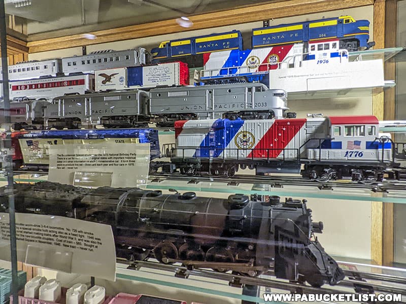 Many rare and prototype models are among the trains on display in the Shempp Model Train exhibit at the Taber Museum.