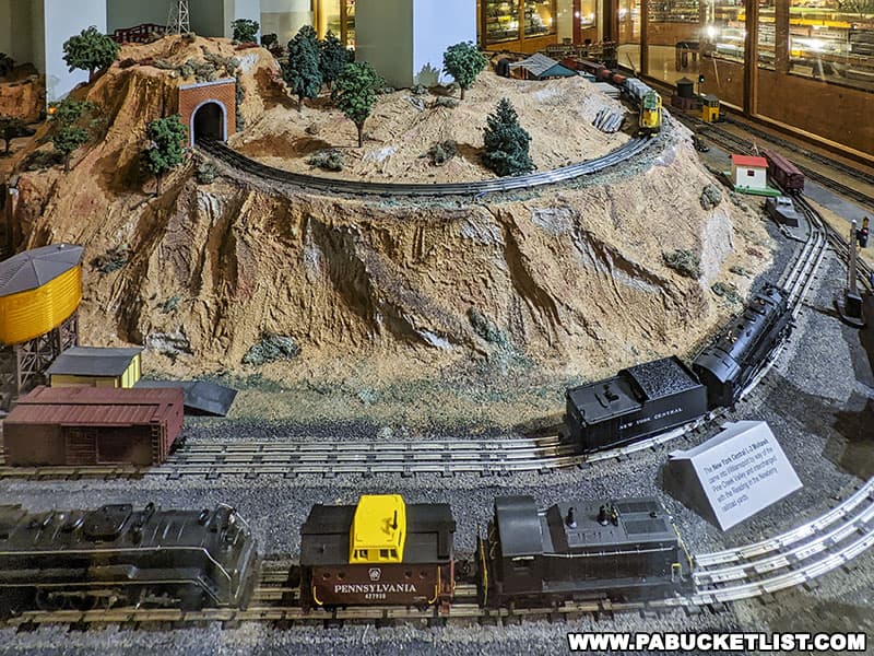 The Shempp Model Train exhibit at the Taber Museum contains two complete layouts with operating model trains.