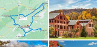 The best fall foliage road trip in Centre County Pennsylvania.