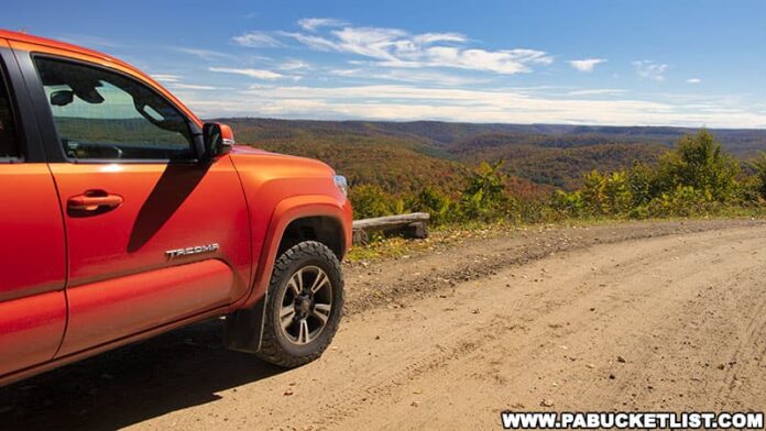 How to find Boone Run Vista roadside scenic overlook in Potter County Pennsylvania.