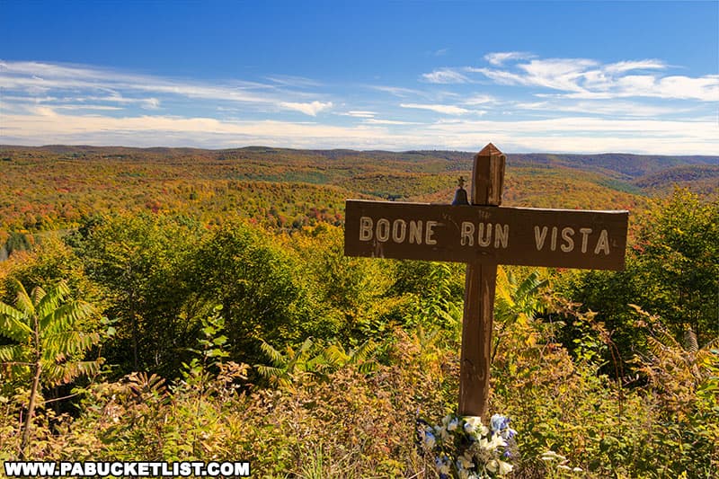 Boone Run Vista on an October afternoon in Potter County Pennsylvania.
