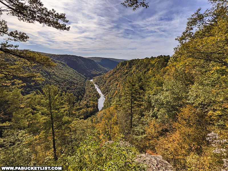 Fall foliage views from Colton Point State Park in Tioga County on October 6 2022.