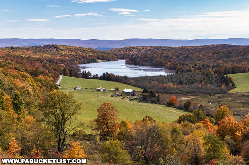 Fall foliage views around Cranberry Glade Lake in Somerset County on October 16, 2022.