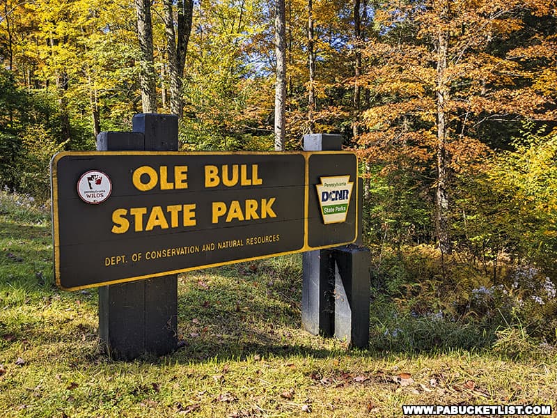 Ole Bull State Park in Potter County Pennsylvania.