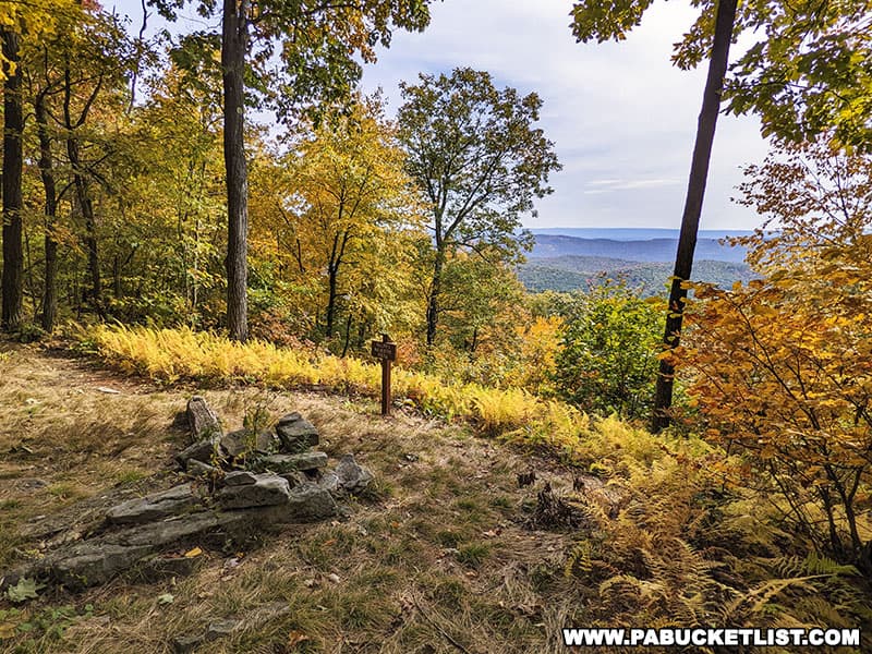 Ralph's Majestic Vista is named in honor of Allegheny Front Trail founder Ralph Seeley.
