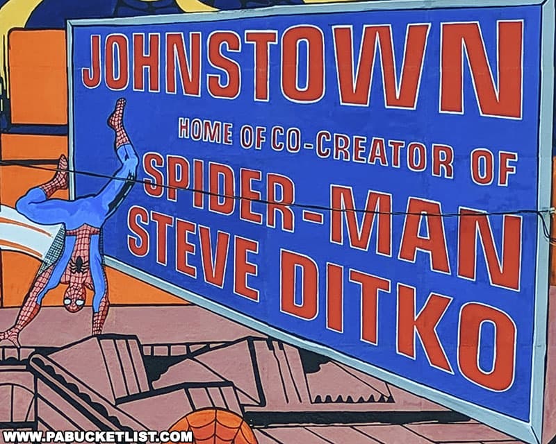 Johnstown is the hometown of Spider-Man co-creator Steve Ditko.
