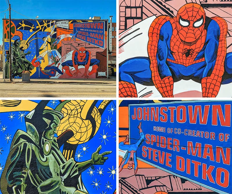 Visiting the Spider-Man Mural in Johnstown