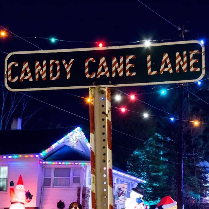 Candy Cane Lane is a drive thru Christmas light display in DuBoistown, near Williamsport Pennsylvania.