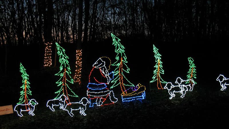 Christmas Light up at Clinton Park in Findlay Township near the Pittsburgh Airport.