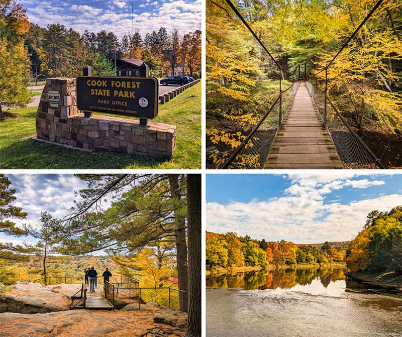 Exploring Cook Forest State Park in northwestern Pennsylvania.