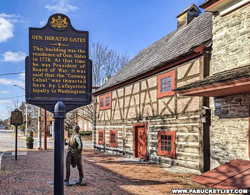 General Horatio Gates spent several months living in York Pennsylvania during the American Revolution.