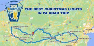 Directions to the best Christmas light displays in Pennsylvania.