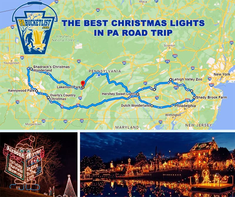The Best Christmas Lights in PA Road Trip