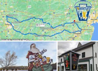A road trip to the nine most Christmassy places in Pennsylvania.