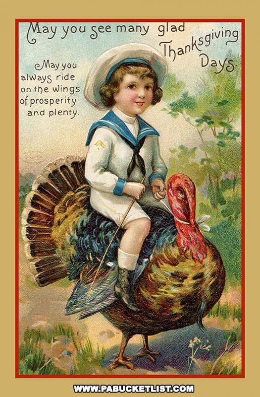 Vintage Thanksgiving greeting card.