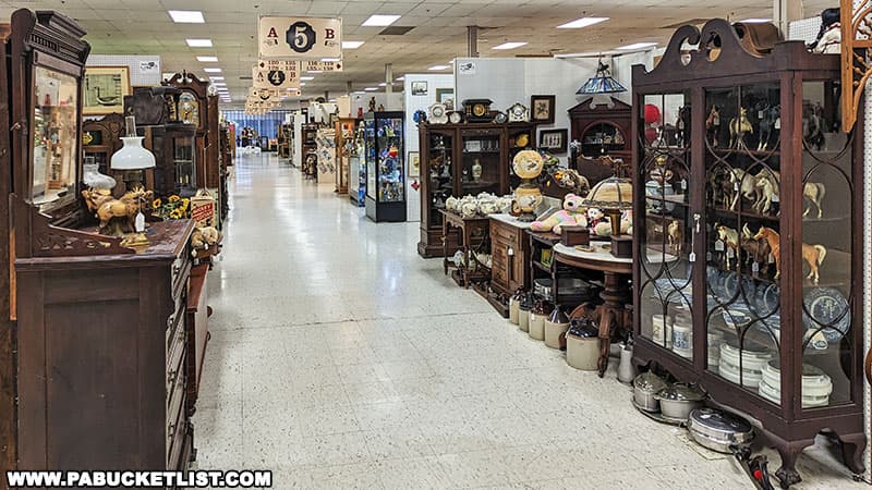 Black Rose Antiques occupies the former Sears store at the Chambersburg Mall.