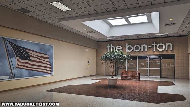The former Bon-Ton anchor store at the Chambersburg Mall in Chambersburg Pennsylvania.