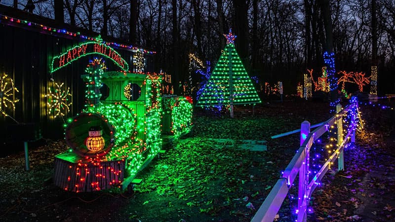 Christmas Magic at Rocky Ridge Park in York County Pennsylvania.