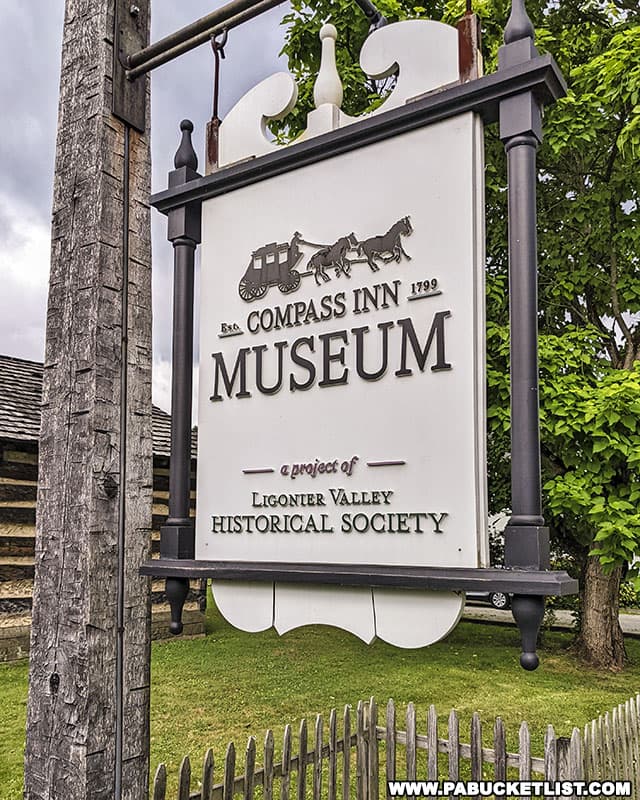 The Compass Inn Museum is operated by the Ligonier Valley Historical Society.