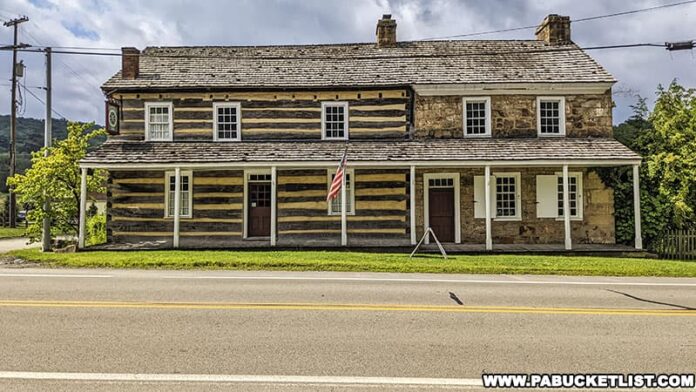The Compass Inn Museum sits right along the Old Lincoln Highway on the western side of Laurel Mountain.