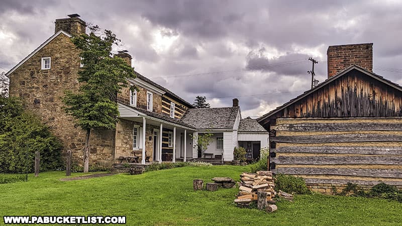 The Compass Inn provided food and lodging for the travelers, while the barn and forge provided shelter and repairs for the animals and stagecoaches.