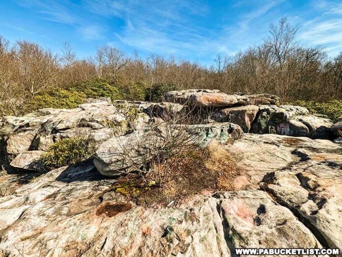 Exploring Wolf Rocks in the Gallitzin State Forest PA Bucket List