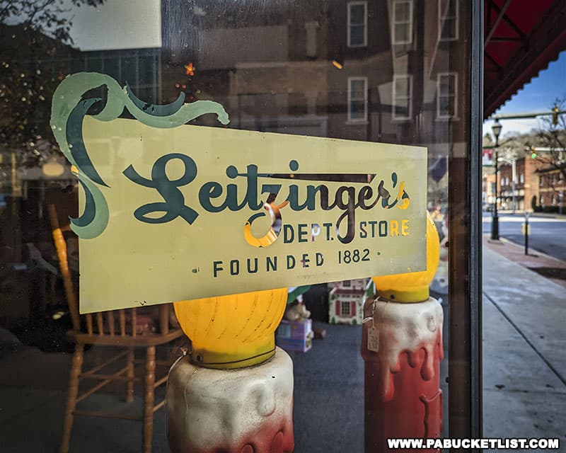 Leitzinger's Department Store was in business for 95 years, and the building now houses Historica Plus antique store.