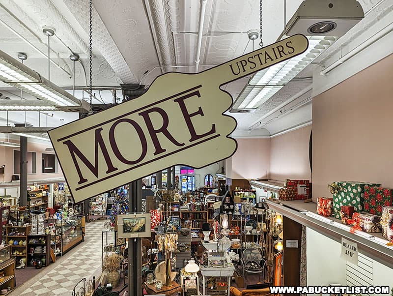 Historica Plus antique store in Clearfield Pennsylvania features three floors of vendor space.