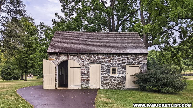 Stable near Washington's headquarters at Valley Forge that houses iron making exhibit.