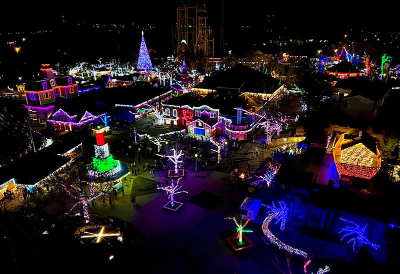 The Holiday Lights Show at Kennywood Park.