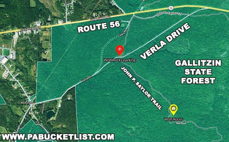 Exploring Wolf Rocks in the Gallitzin State Forest PA Bucket List