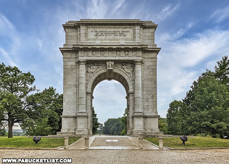 The National Memorial Arch at Valley Forge.