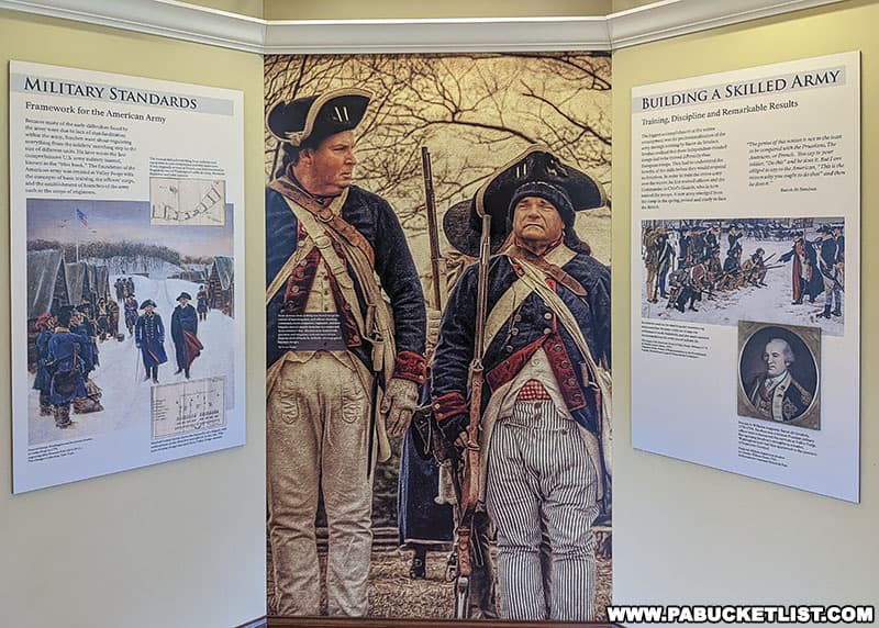 The time the Continental Army spent at Valley Forge was used to standardize military training and build a more professional army.