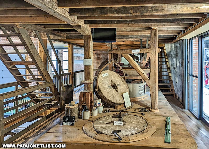 A grist mill at the York County Agricultural and Industrial Museum in York Pennsylvania.