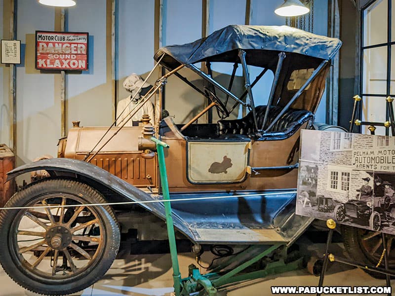 History of early automobiles exhibit at the AACA Museum in Hershey PA.