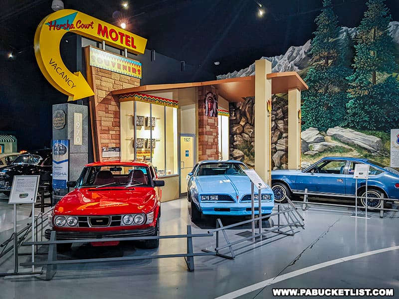 The Route 66 diorama at the AACA Museum in Hershey Pennsylvania.