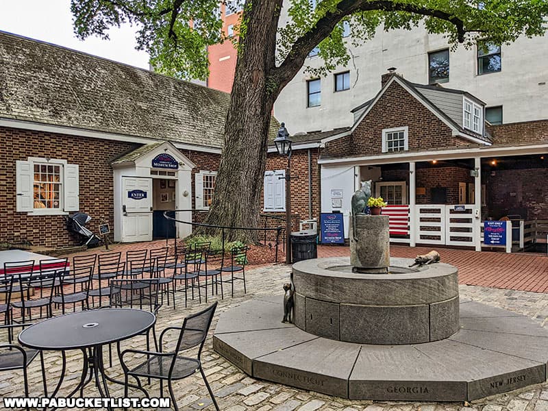 Courtyard next to the Betsy Ross House in Philadelphia.