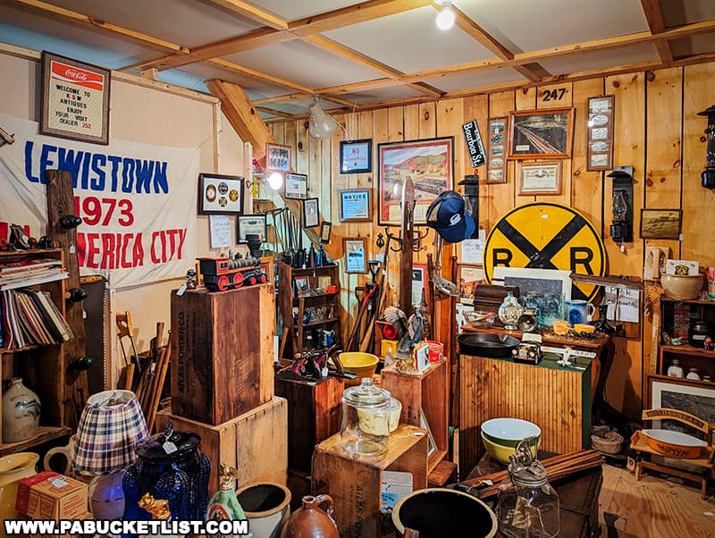 Many of the vendors at Big Valley Antique Center near Milroy sell a variety of antiques and collectibles.