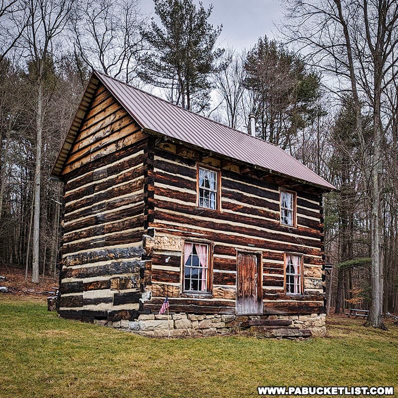 This replica of the Bloody Knox cabin was built in 2004.