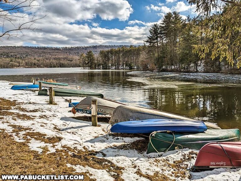 Hiking Hobie's Trail at Colyer Lake Near State College