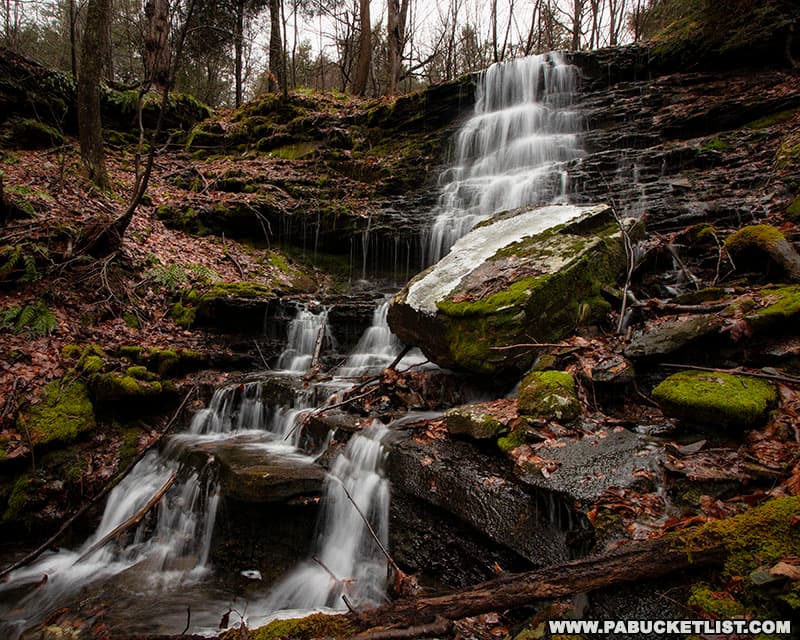 Maple Spring Falls on an unusually mild January day at Ricketts Glen State Park.